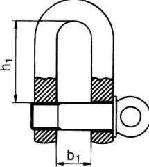 Schäkel gerade galZn 8,0mm-5/16" (50)