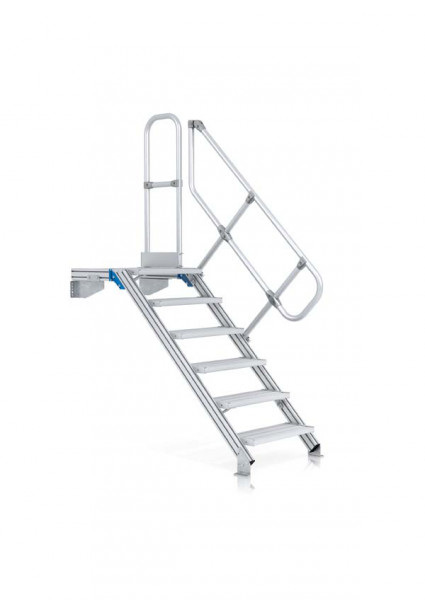 LM-Treppe mit Plattform 60° 15 Stufen, 800 mm breit, Höhe 3,75 m