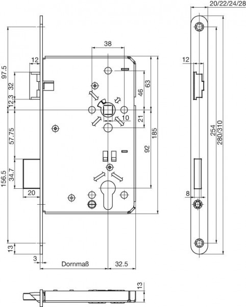 HT-ES,PZ,65/92/10,22ktg, falz,B-0024,m.W.DL,NiSi