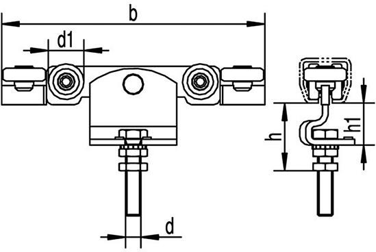 HELM 391 EL Rollapparat M12x60, elektrisch