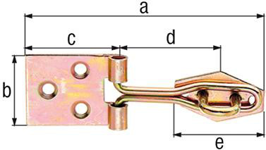 Ger.Drahtüberfalle m. Öse3371/K2/120 mm