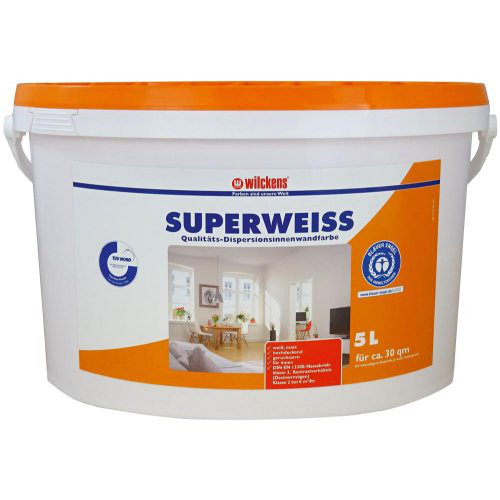 Dispersionsfarbe Innen 5 l, superweiß