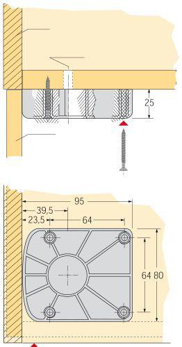 Gleiter f. Korrekt Anschrschwarz H64