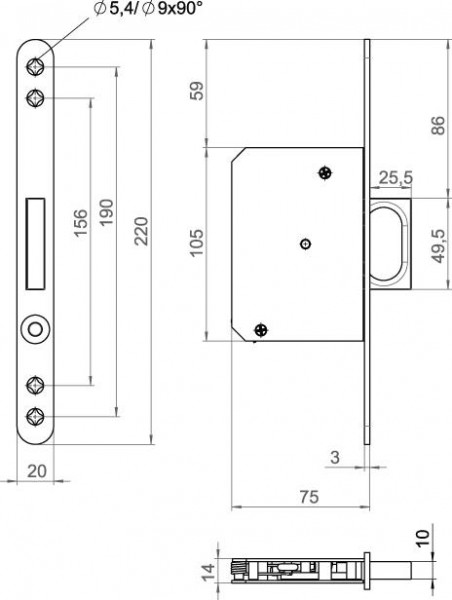 Schiebet.-Stirngr.ST76 SGFR 20 EST001 rd.20EST