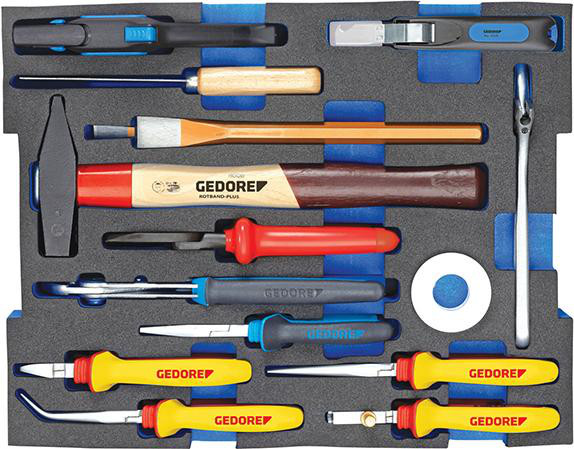 Werkzeugsortiment mit L-Boxx 136 Elektriker 36-teilig GEDORE