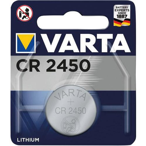 VARTA Electronics LithiumCR 2450, 3V, 1 Blister