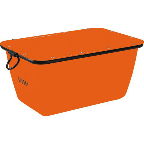 Mörtelkübel 200 L, orangekranbar