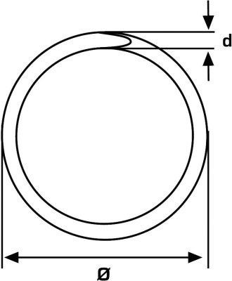 Schlüsselringe Ring-Ø 50,0mm