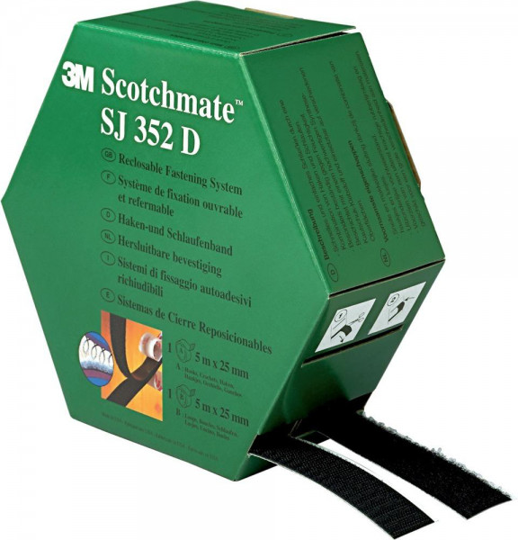 Haken- und Schlaufenband Scotchmate SJ352D 25,4mmx5m 3M