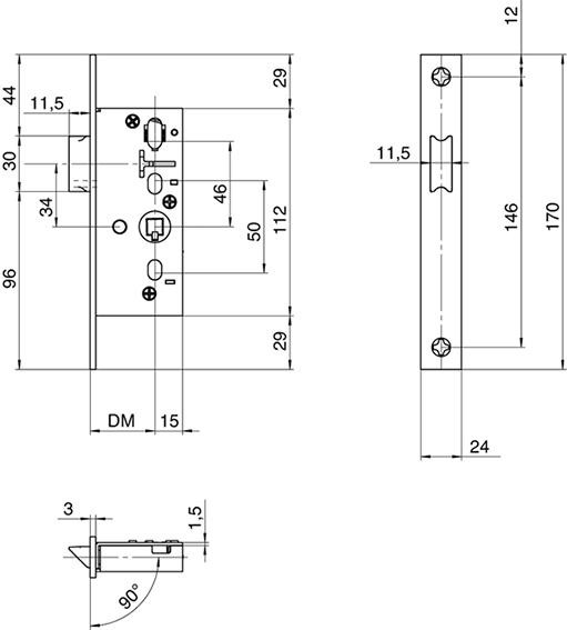 RR 02 FSk FK 24/25-08-EST003 ktg. Fallenschl. kurz