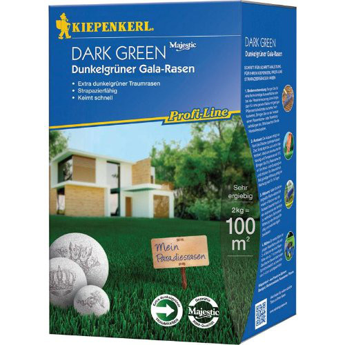 Grüner Gala Rasen 2 kg Profi-Line Dark Green