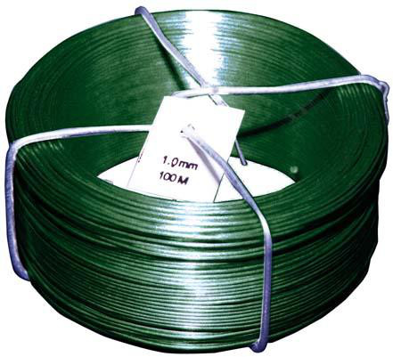 Drahtspinne PVC grün 1,4/0,9 mm x 50 m