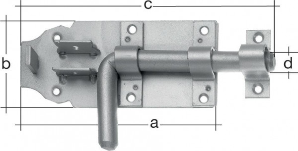 Bolzenriegel mit Schlaufe180mm