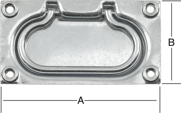 Kistengriff 190 003 Z 130 x 70 mm