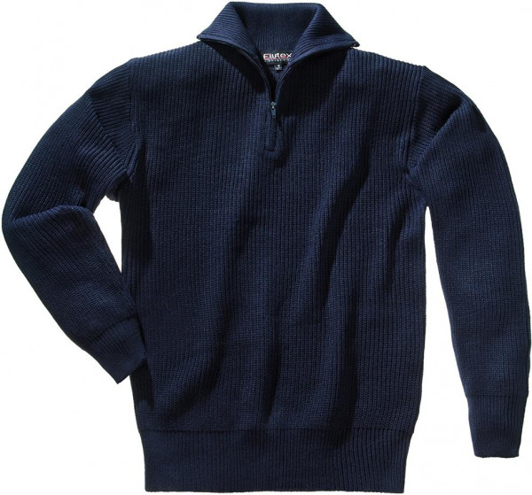 Troyer-Pullover, mit RV, Gr. XL, marine