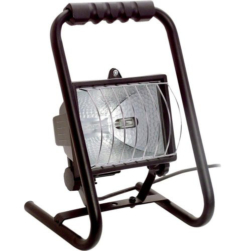 Halogenstrahler 400 W, Bodenstativ, Schutzgitter