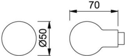 ZT-Knopfdrücker-Stiftteil50/8, F1