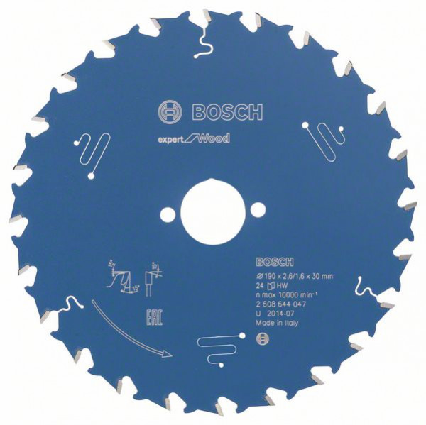 Kreissägeblatt Expert for Wood, 190 x 30 x 2,6 mm, 24