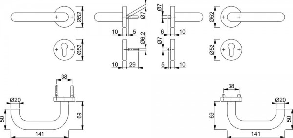 FS-Grt-Rosette F69 FS-E138/42H/42HS,9,PZ