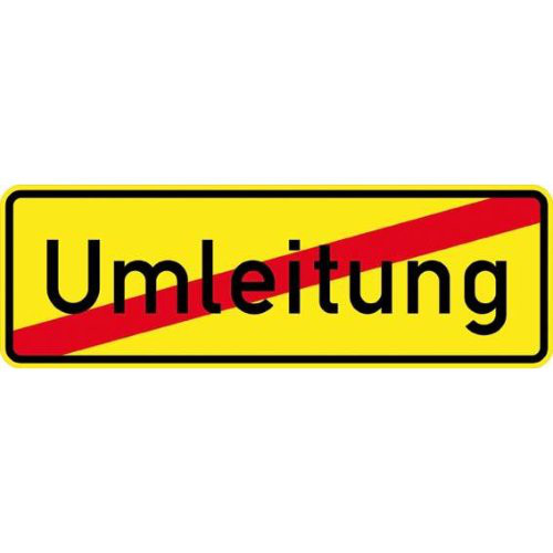 VKZ.457.2, 1050x350mm Ende der Umleitung
