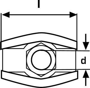 Simplexklemmen (SB) galZn 2,0mmx15 M4 a 2Stk