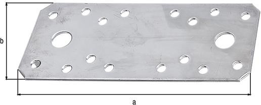 Flachverbinder VA 133x55x2 mm