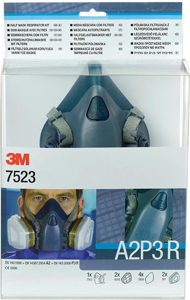 Maskenset 7523M mit Maske 7502, Filter A2P3R
