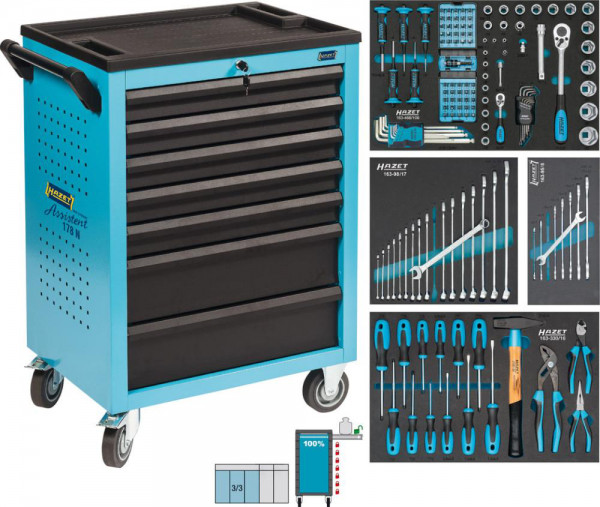 Werkstattwagen 178N-7/147147-teilig HAZET