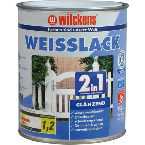 Weißlack 2in1 750 ml, glänzend