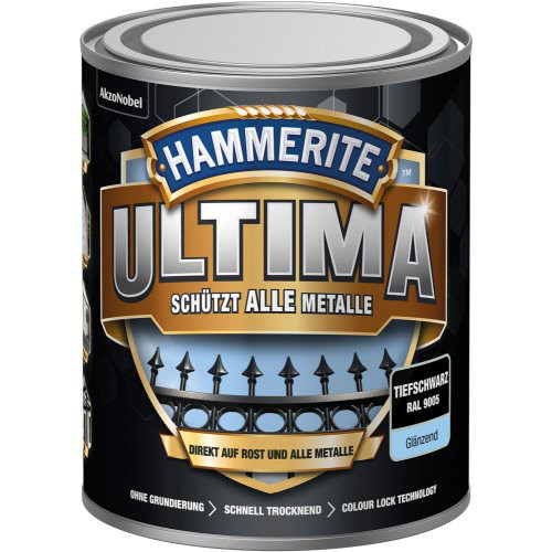 Metall-Schutzlack GL Ultima (wb) 750 ml tiefschwarz