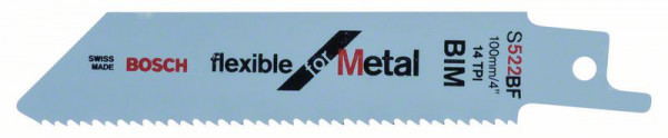 Säbelsägeblatt S 522 BF, Flexible for Metal, 5er-Pack