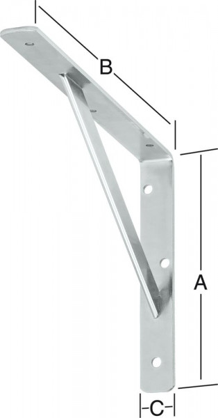 Stegkonsole verz. 400 x 250 mm Nr. 159400Z