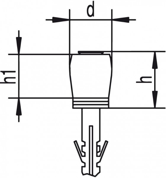 HELM 258 DÜ FührungsrolleMessingrolle m.Schraube