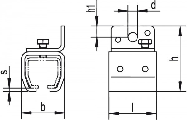 HELM 301 Wandmuffe galvanisch verzinkt