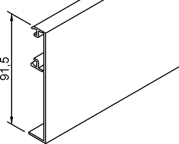 Blende z. Klipsen für Glastüren, 2100, EV1