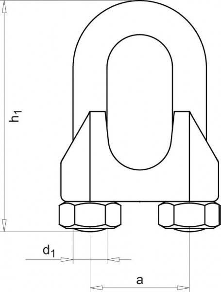 DIN 741 (ehem.) galZn 10mm/M8 3/8 HP (50)