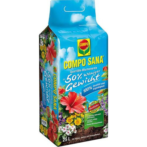 COMPO SANA Blumenerde 25 l, 50% weniger Gewicht