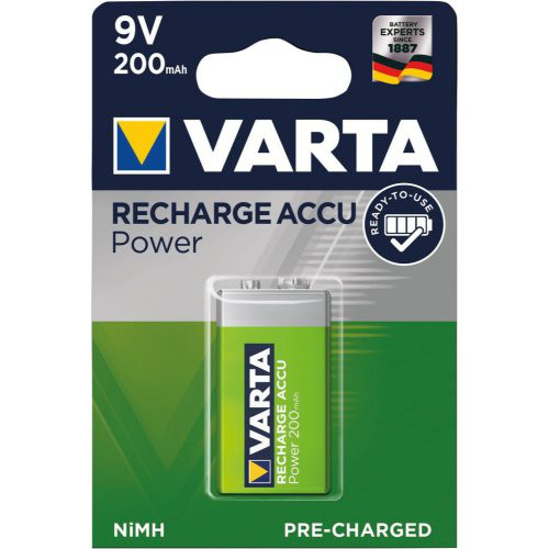 Batterie RECHARGEABLE Akku E-Block 9V 200mAh VARTA