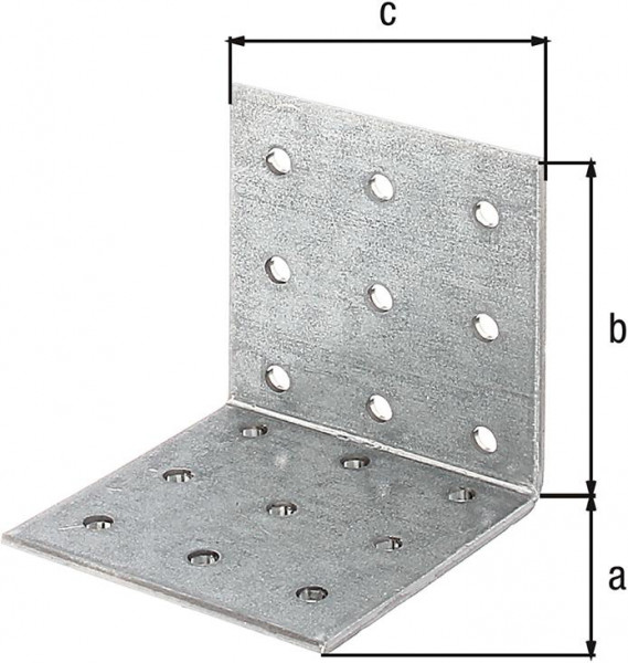 Lochplattenwinkel vz,80x80x80