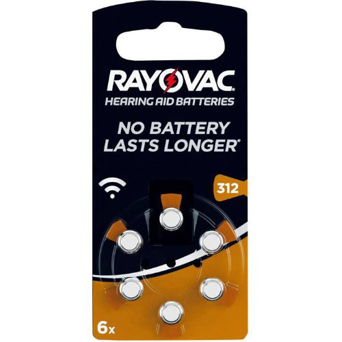 Rayovac Knopf Acoustic S.312 6-er Blister