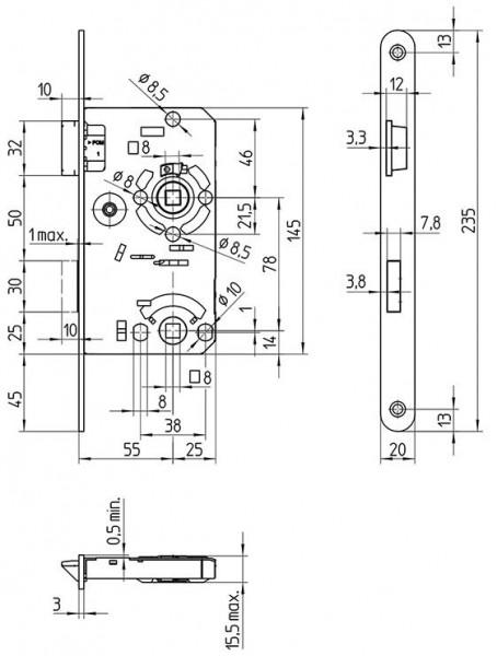 E.Schl.Innent. 55/78/WC/ DR/18 rd NiSi/N/KK/FS