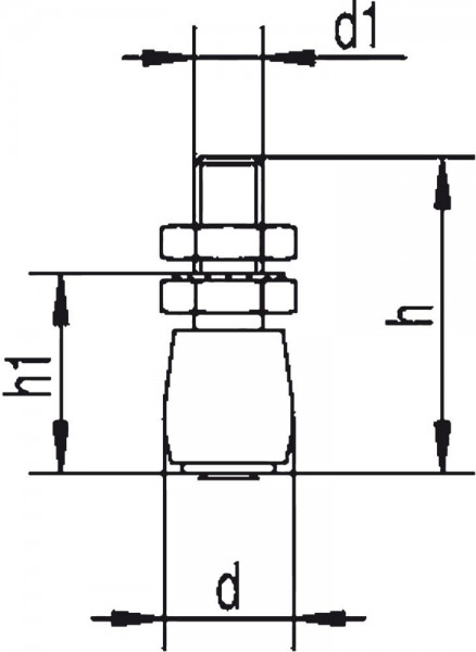 HELM 349 S Führungsrolle Messing f.U-Schiene 340