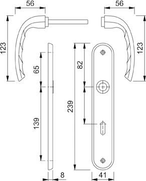 Garnitur SchildM1710RH/265GRT-SST F71 8 OB-72