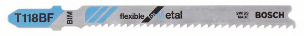 Stichsägeblatt T 118 BF Flexible for Metal, 5er-Pack