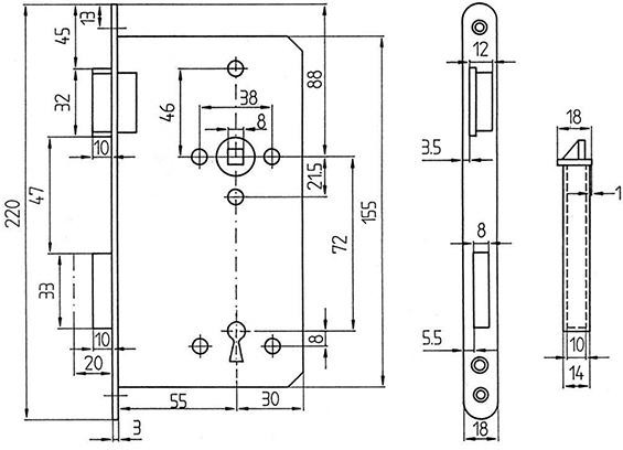 ZTE BB 55-1/72/8, TGL, DR18 x 220 mm rund,SB-verp.