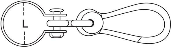 Art.19M Schaukelhaken zn 19M/50