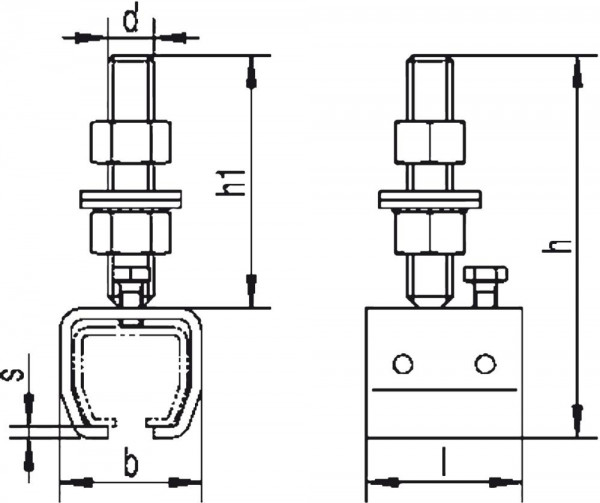 HELM 304 Muffe höhenverstellbar