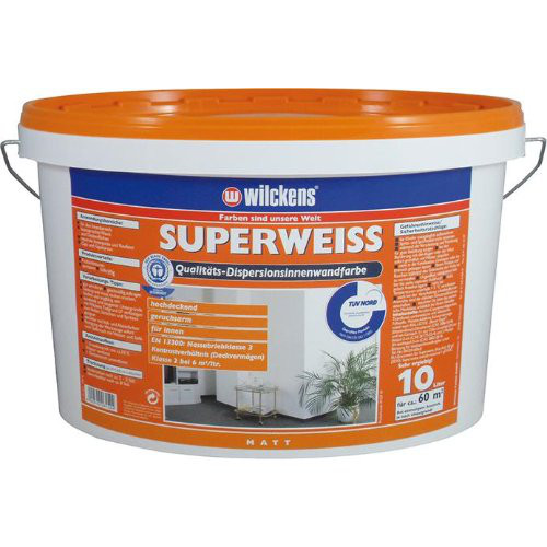 Dispersionsfarbe Innen 10 l, superweiß