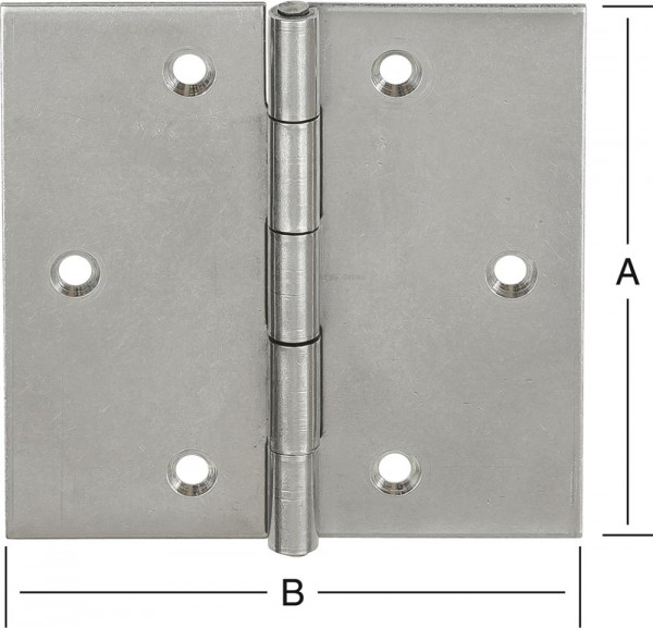 Scharnier käntig 40x40 mmEdelstahl
