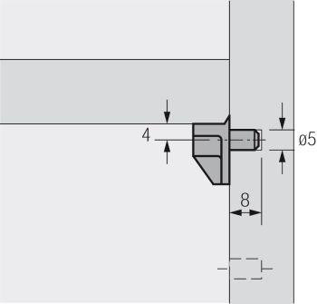 Bodenträger Safety glasklar